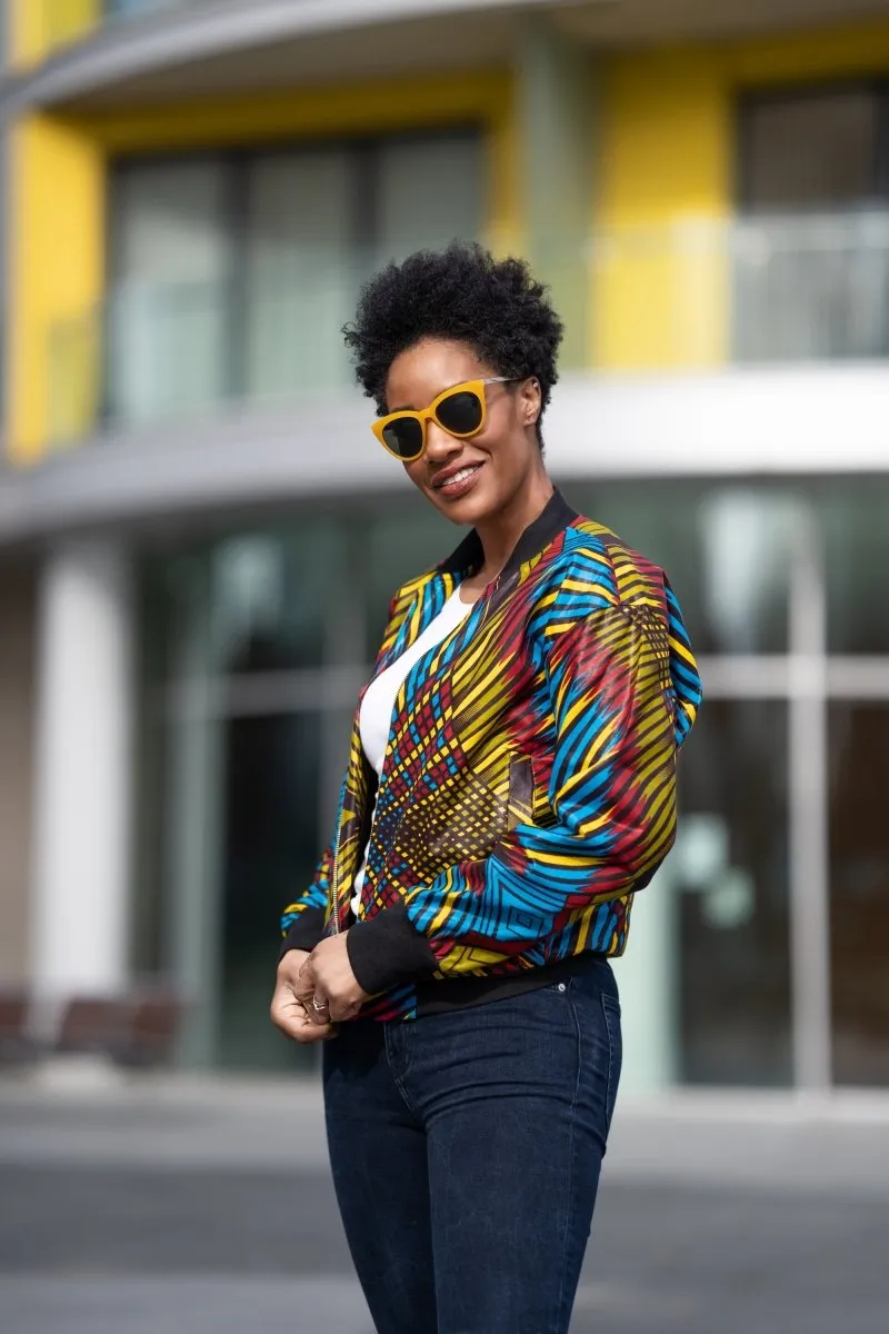 Festival Bomber Jacket In Red Wow