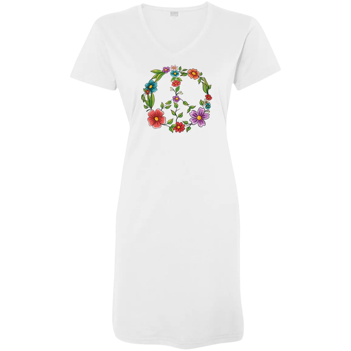 Floral Peace Sign Ladies' Cover-Up