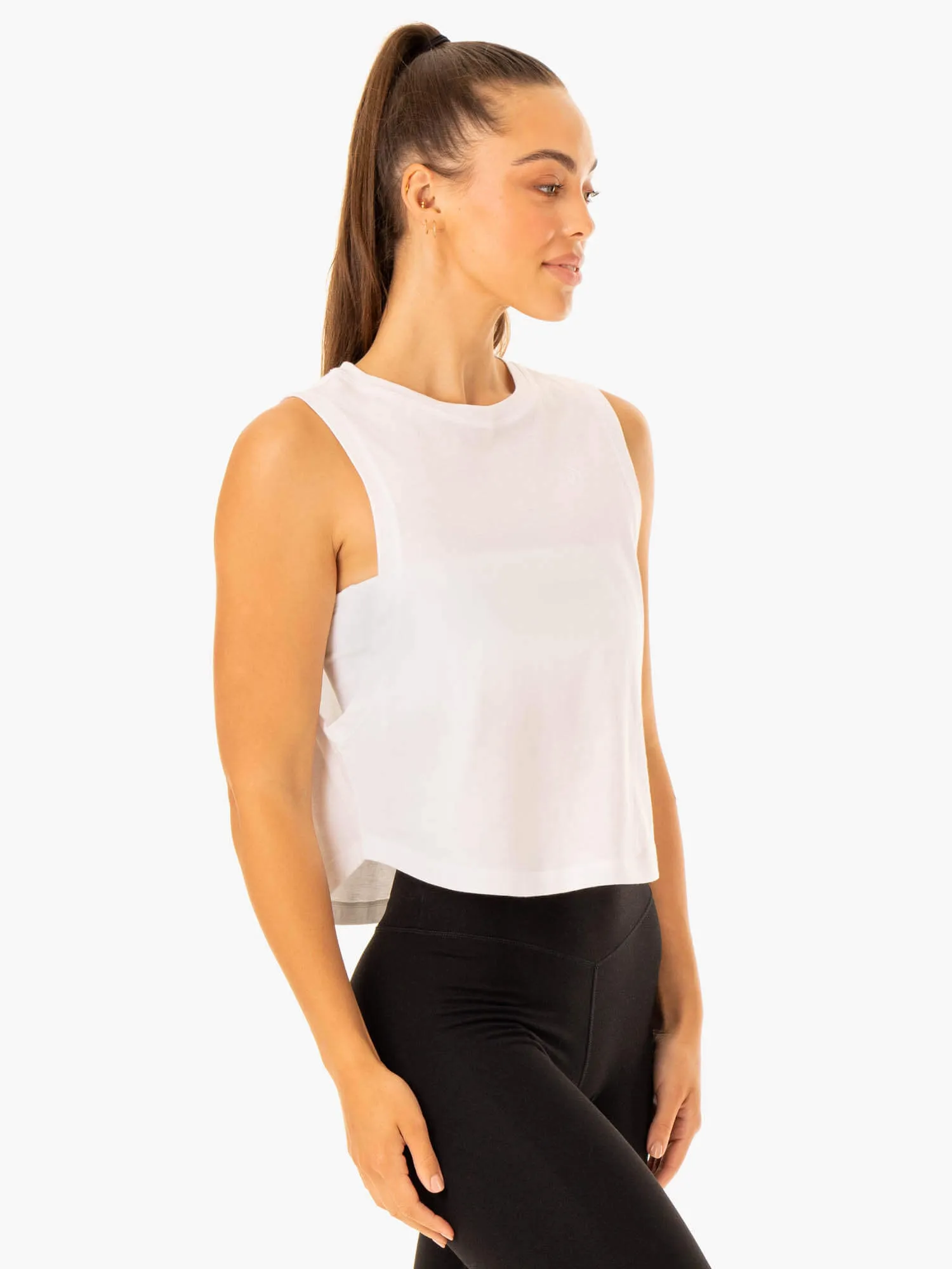 Flow Scoop Tank - White