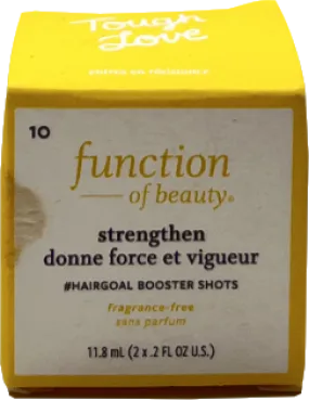 function of beauty Strengthen Booster Shots No Fragrance 11.8ml