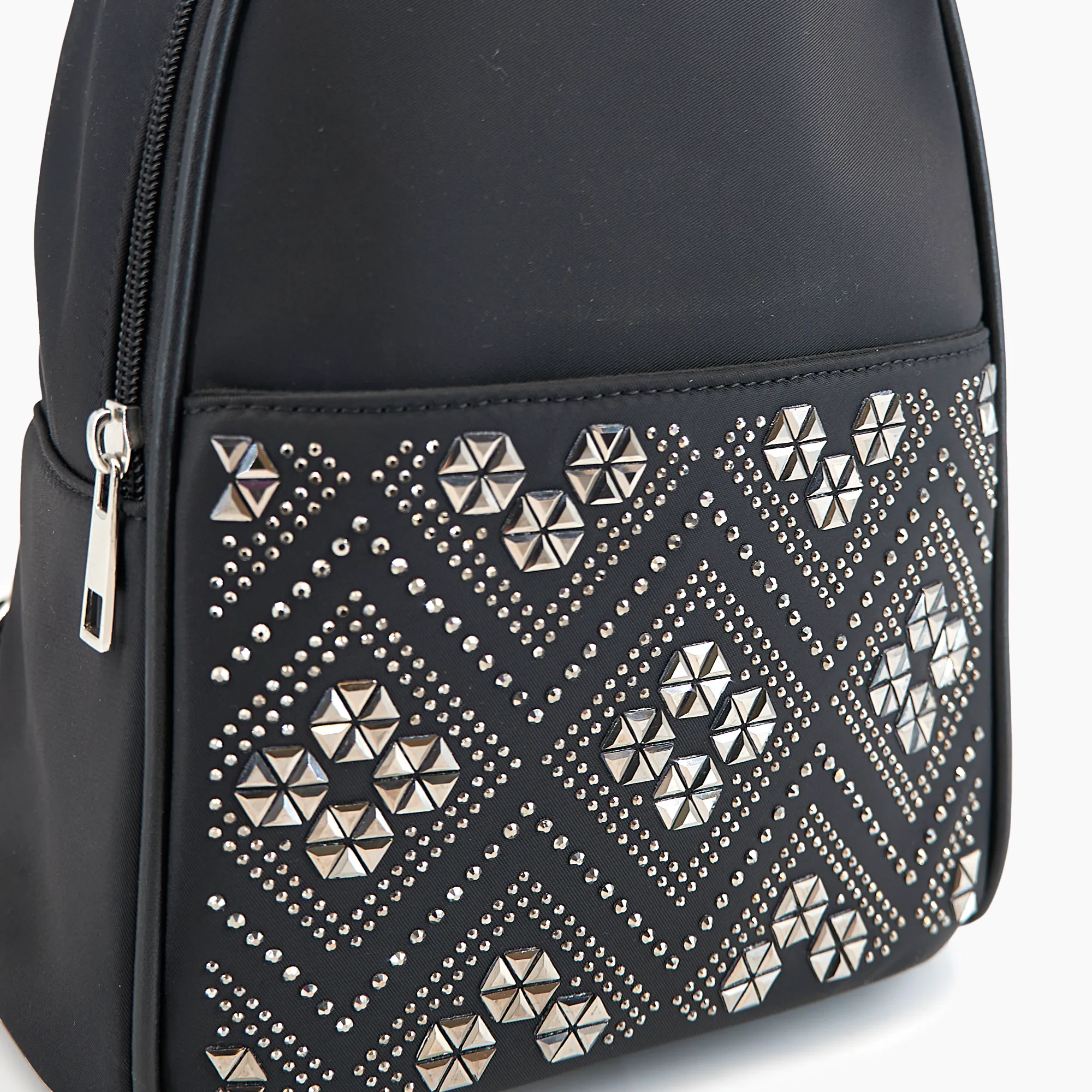 Geometric Sparkle Rhinestone Mini Backpack