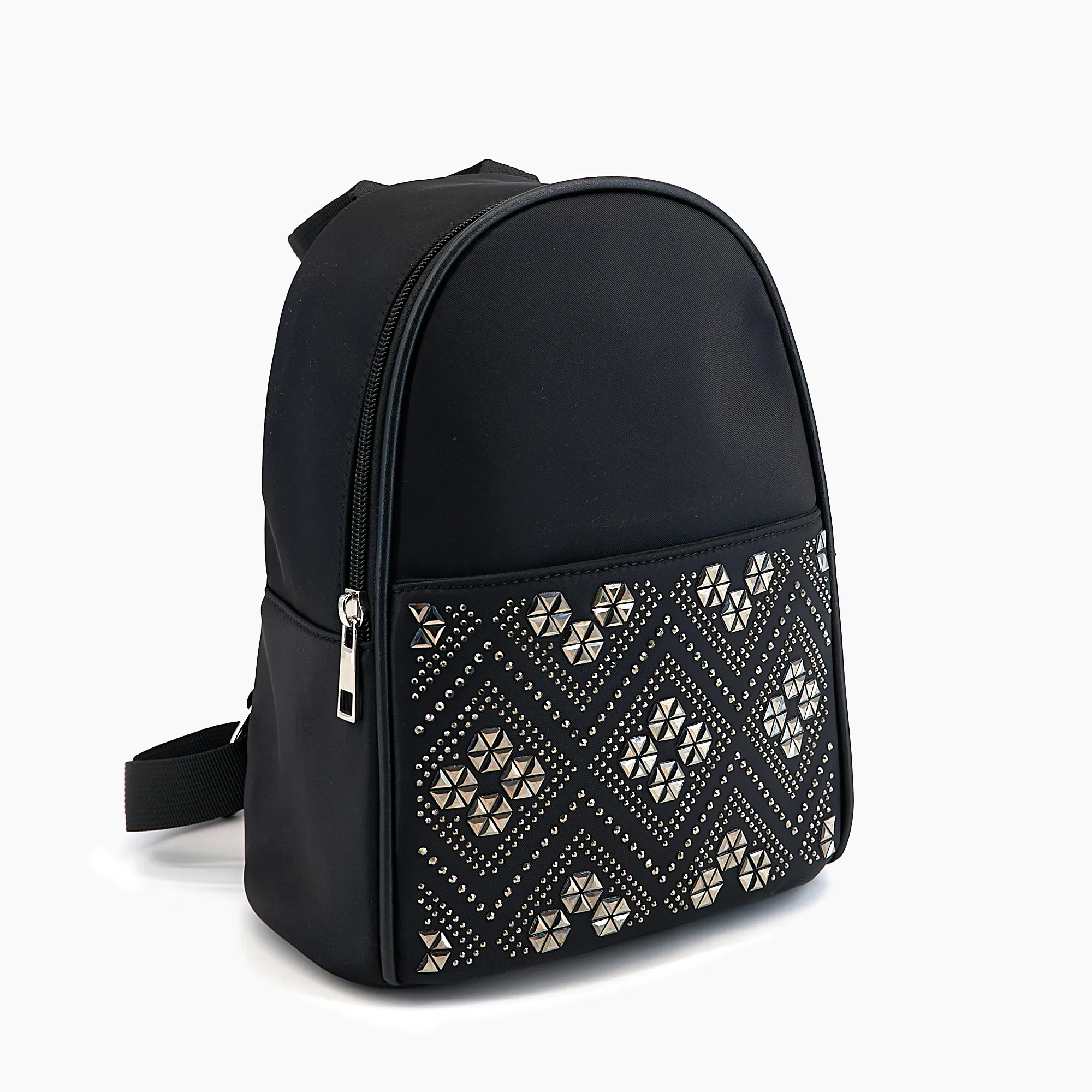 Geometric Sparkle Rhinestone Mini Backpack