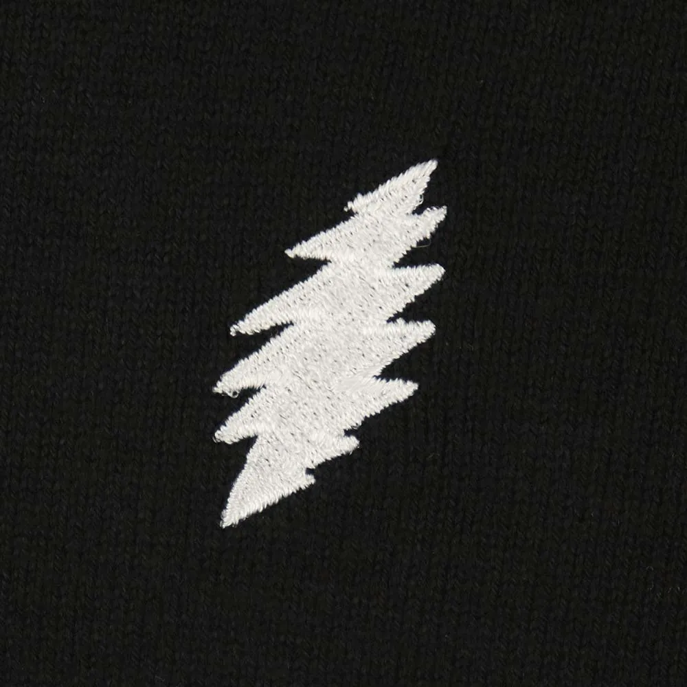 Grateful Dead | V Neck Sweater | Black Bolt