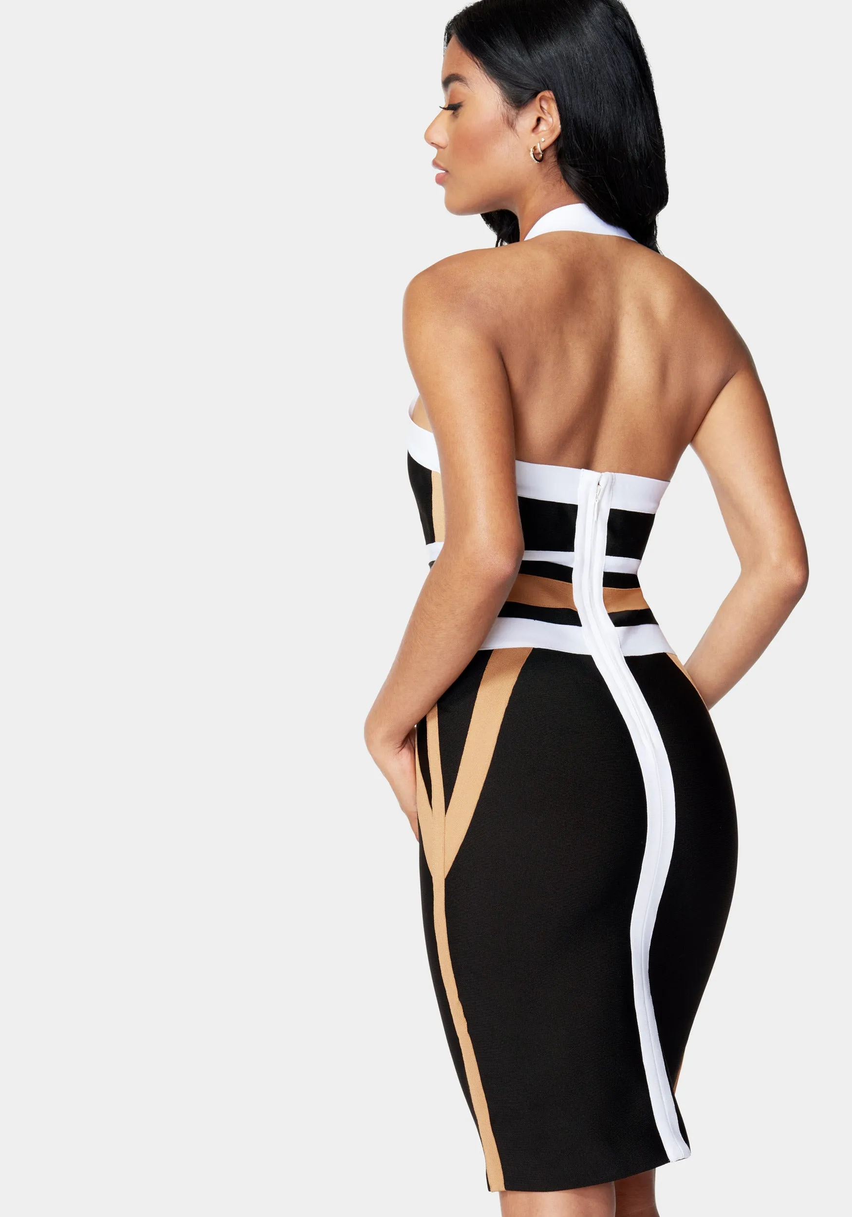 Halter Neck Bandage Dress