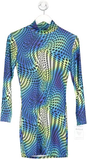 I saw it first Multicoloured Optical Illusion Dress UK 4