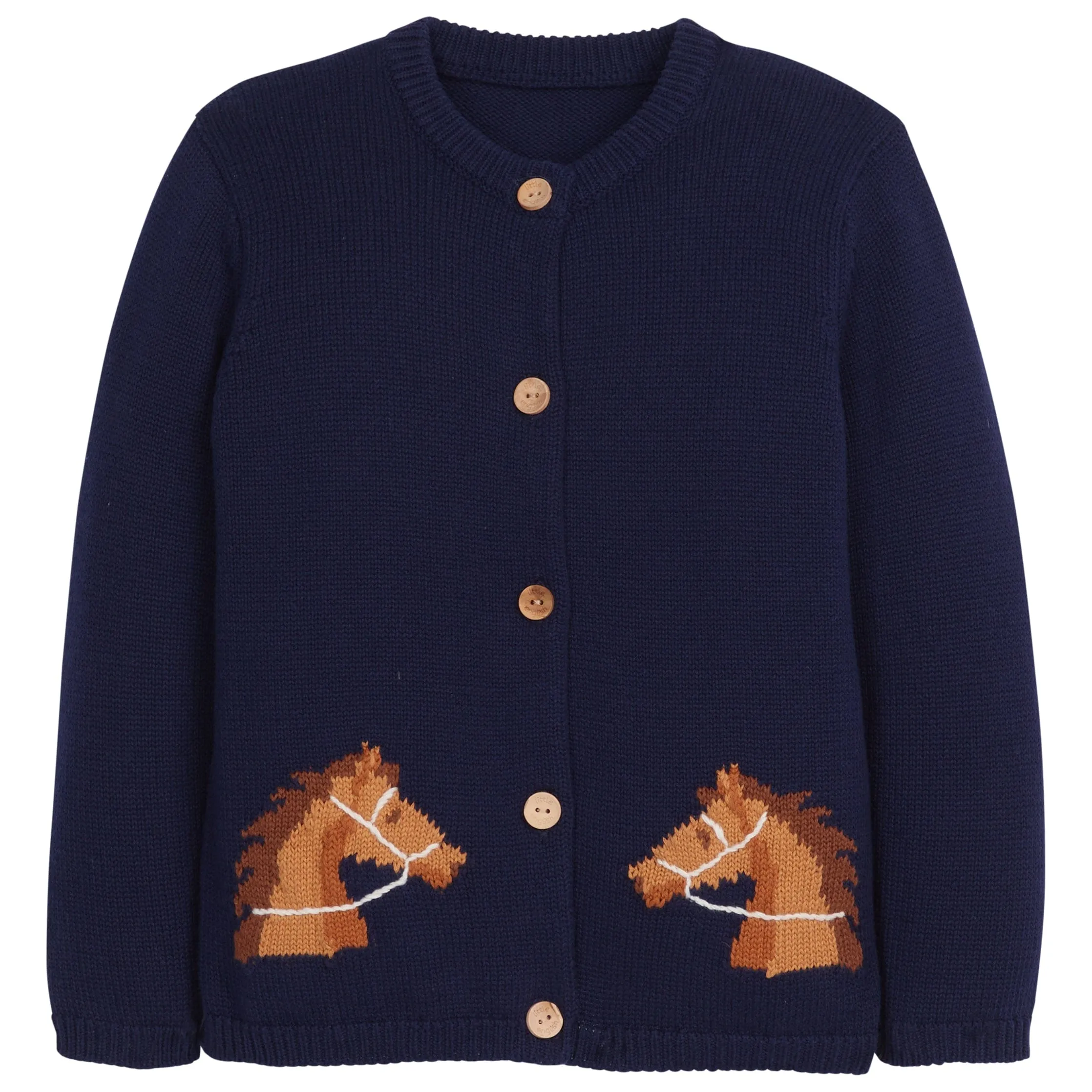 Intarsia Cardigan - Horse