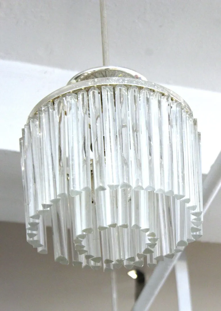 Italian Venini Style Mid-Century Modern Diminutive Pendant Light