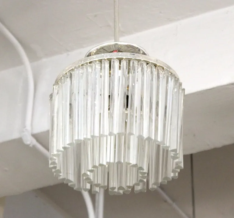 Italian Venini Style Mid-Century Modern Diminutive Pendant Light