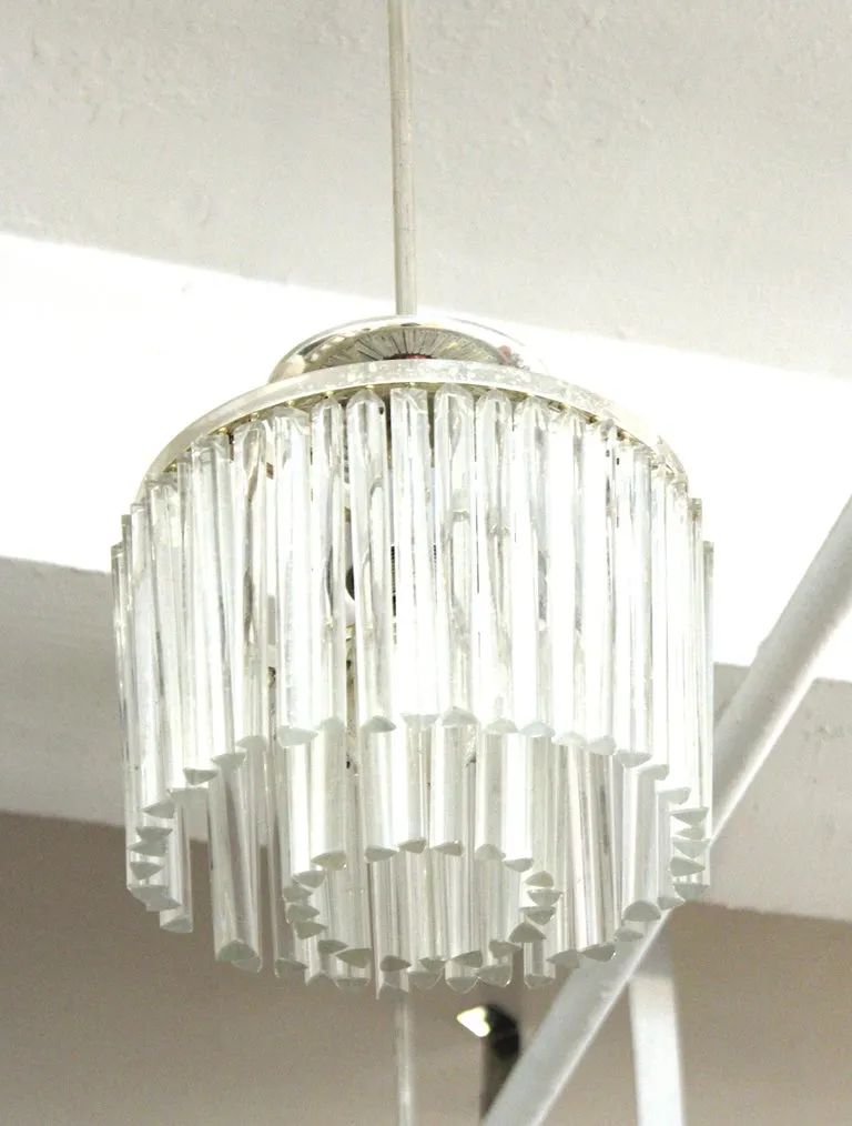 Italian Venini Style Mid-Century Modern Diminutive Pendant Light