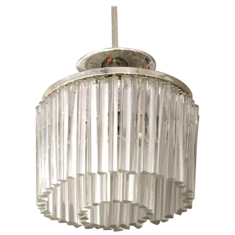 Italian Venini Style Mid-Century Modern Diminutive Pendant Light