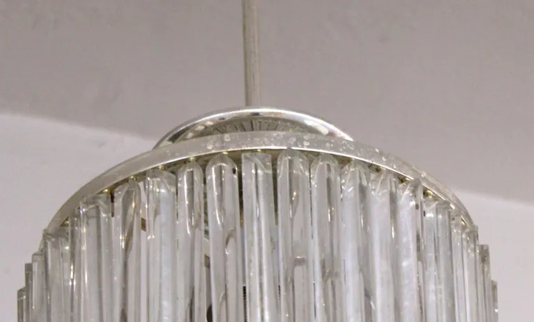 Italian Venini Style Mid-Century Modern Diminutive Pendant Light