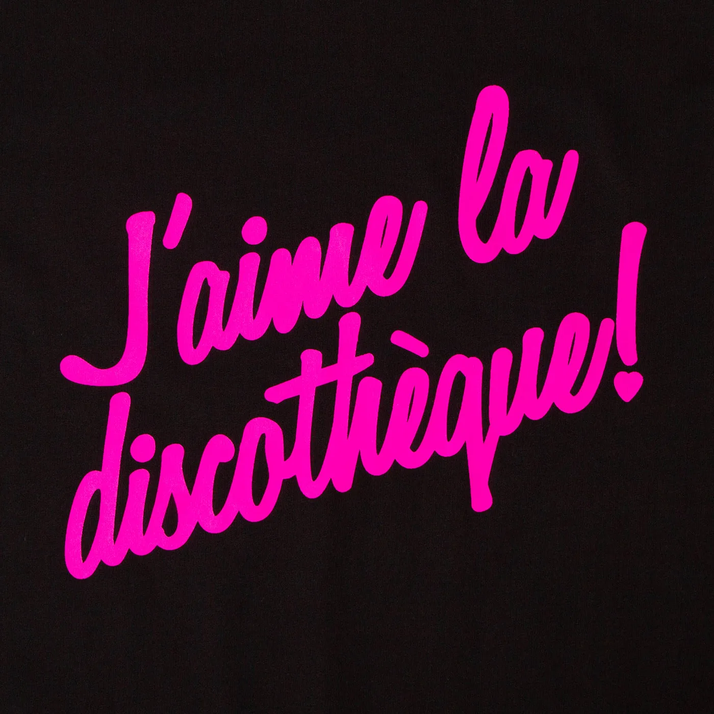 J'aime Discotheque Magenta - Tshirt - Black