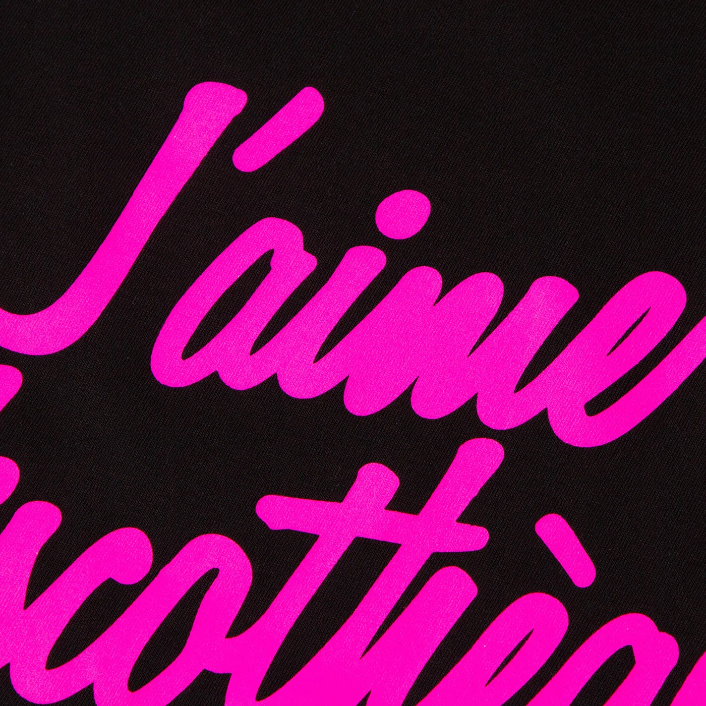 J'aime Discotheque Magenta - Tshirt - Black