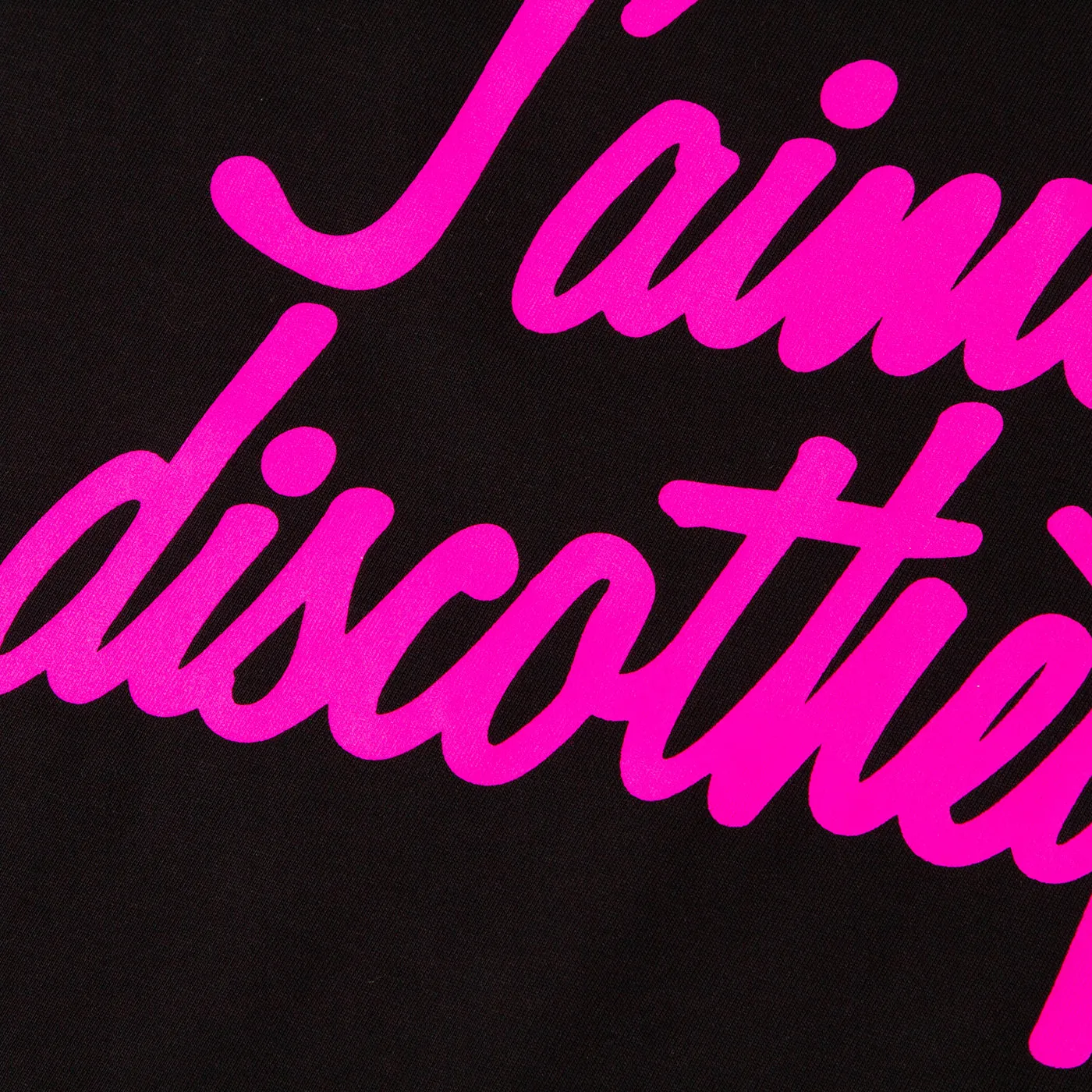 J'aime Discotheque Magenta - Tshirt - Black