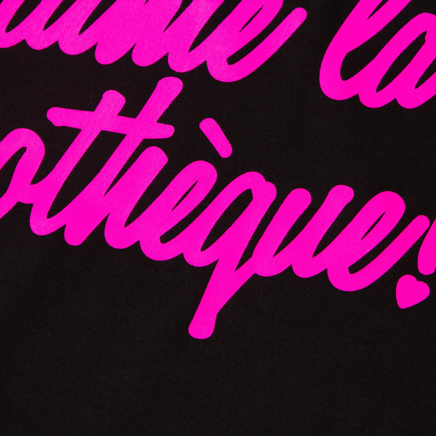 J'aime Discotheque Magenta - Tshirt - Black