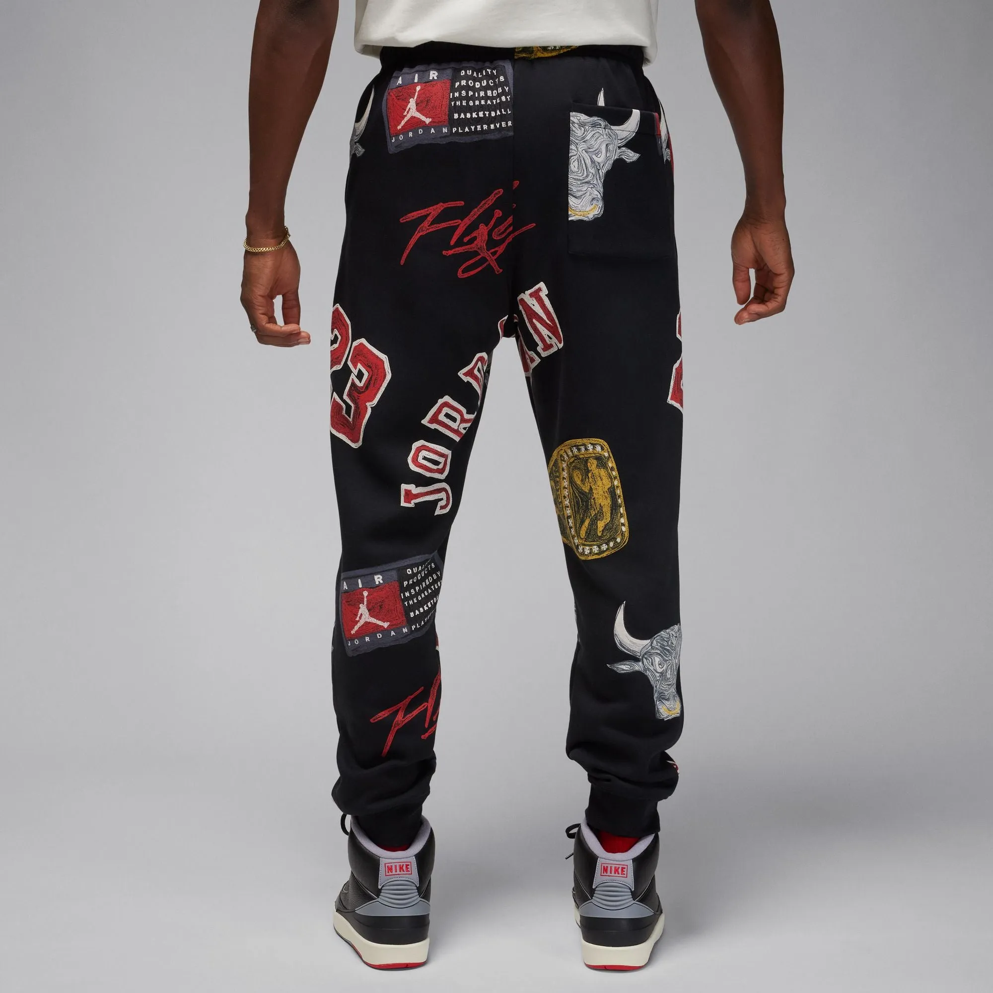 Jordan Brooklyn Fleece Sweatpants 'Black/Sail'