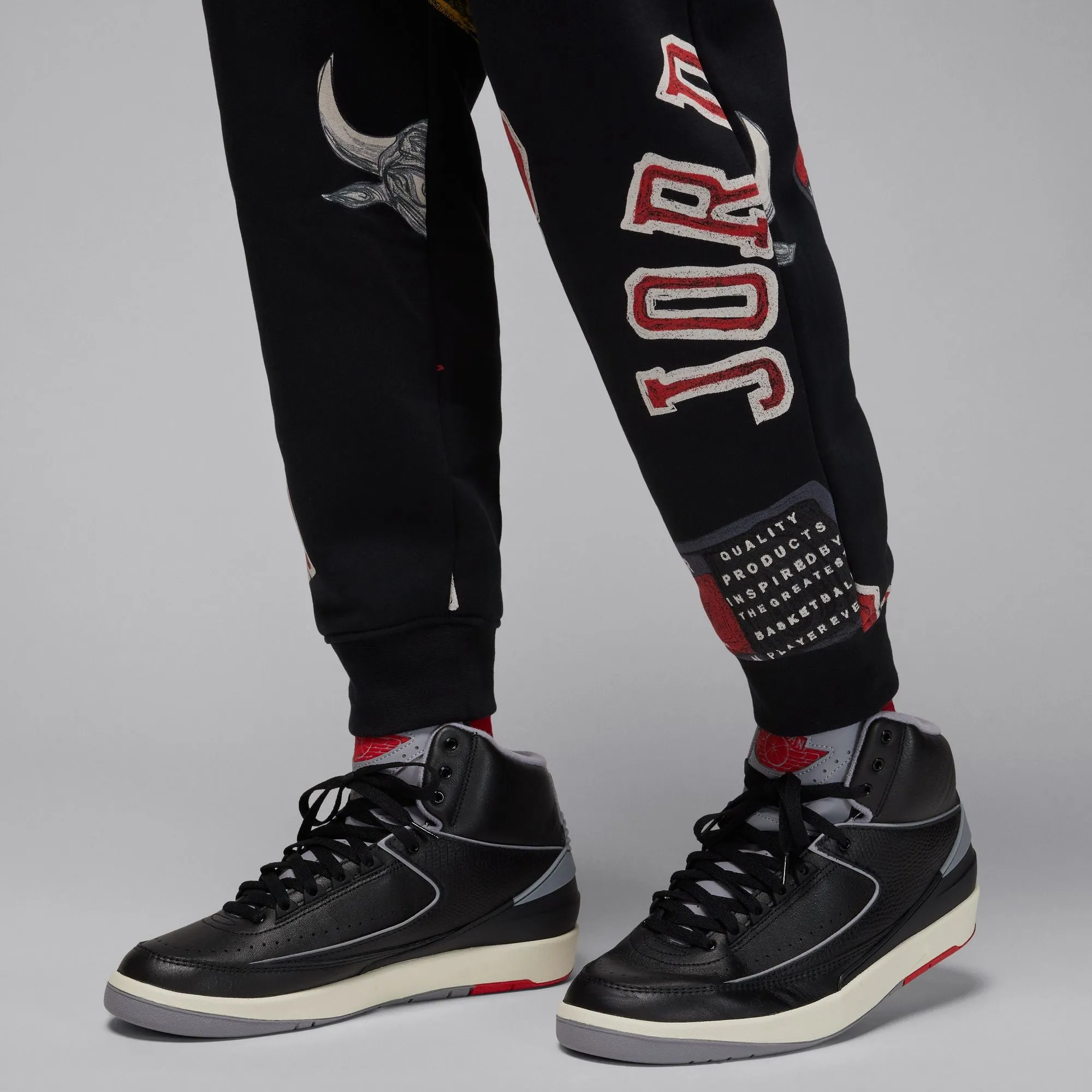 Jordan Brooklyn Fleece Sweatpants 'Black/Sail'