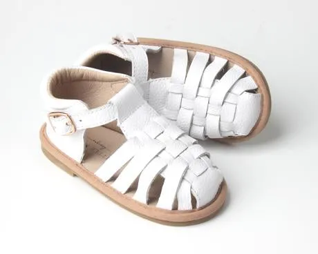 Kids Shoe - Little MeMe Sandal Mabel White