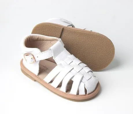 Kids Shoe - Little MeMe Sandal Mabel White