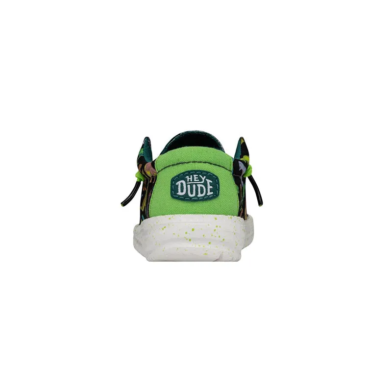 Kid's Toddler Wally Dino Black/Lime