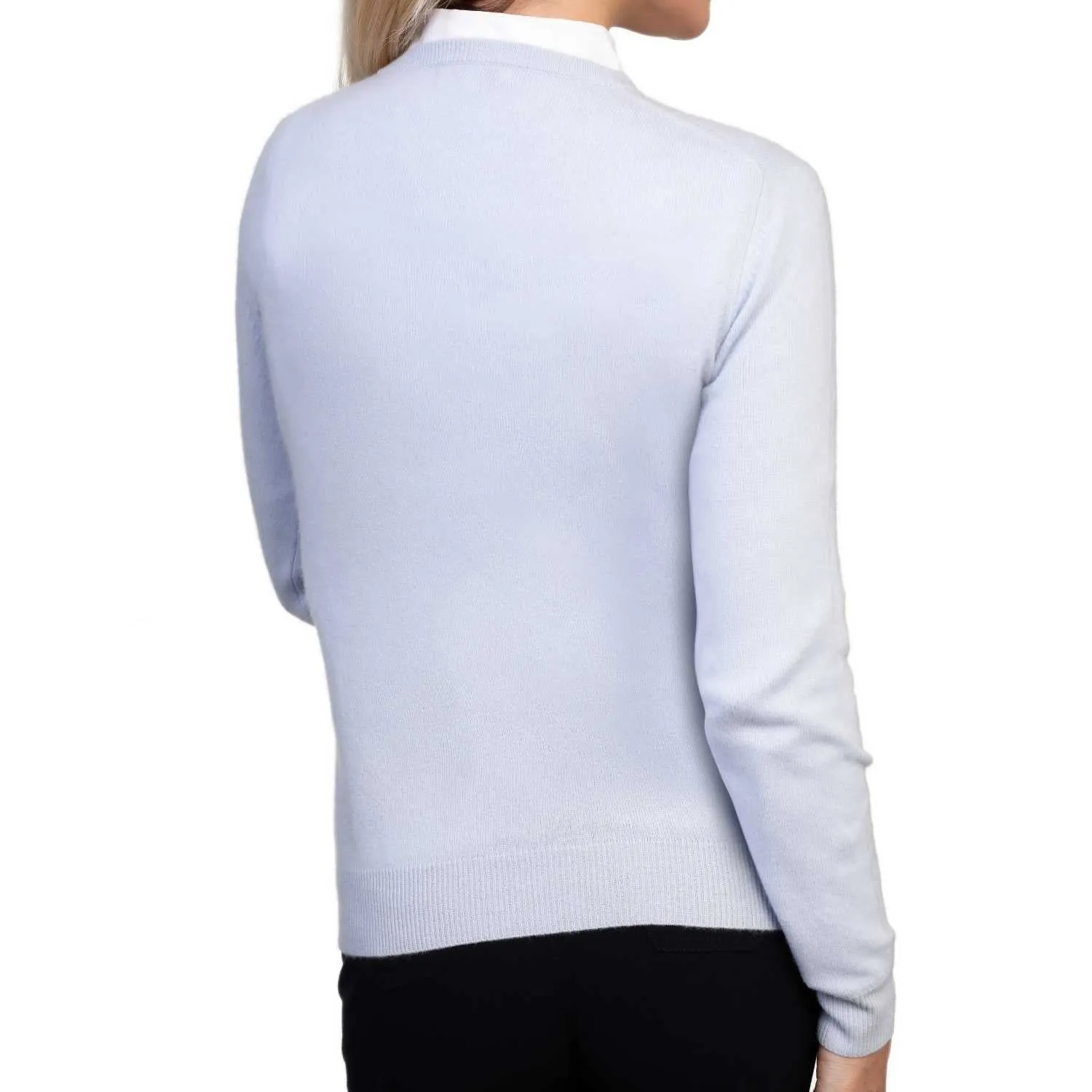 Ladies Cashmere V Neck Sweater