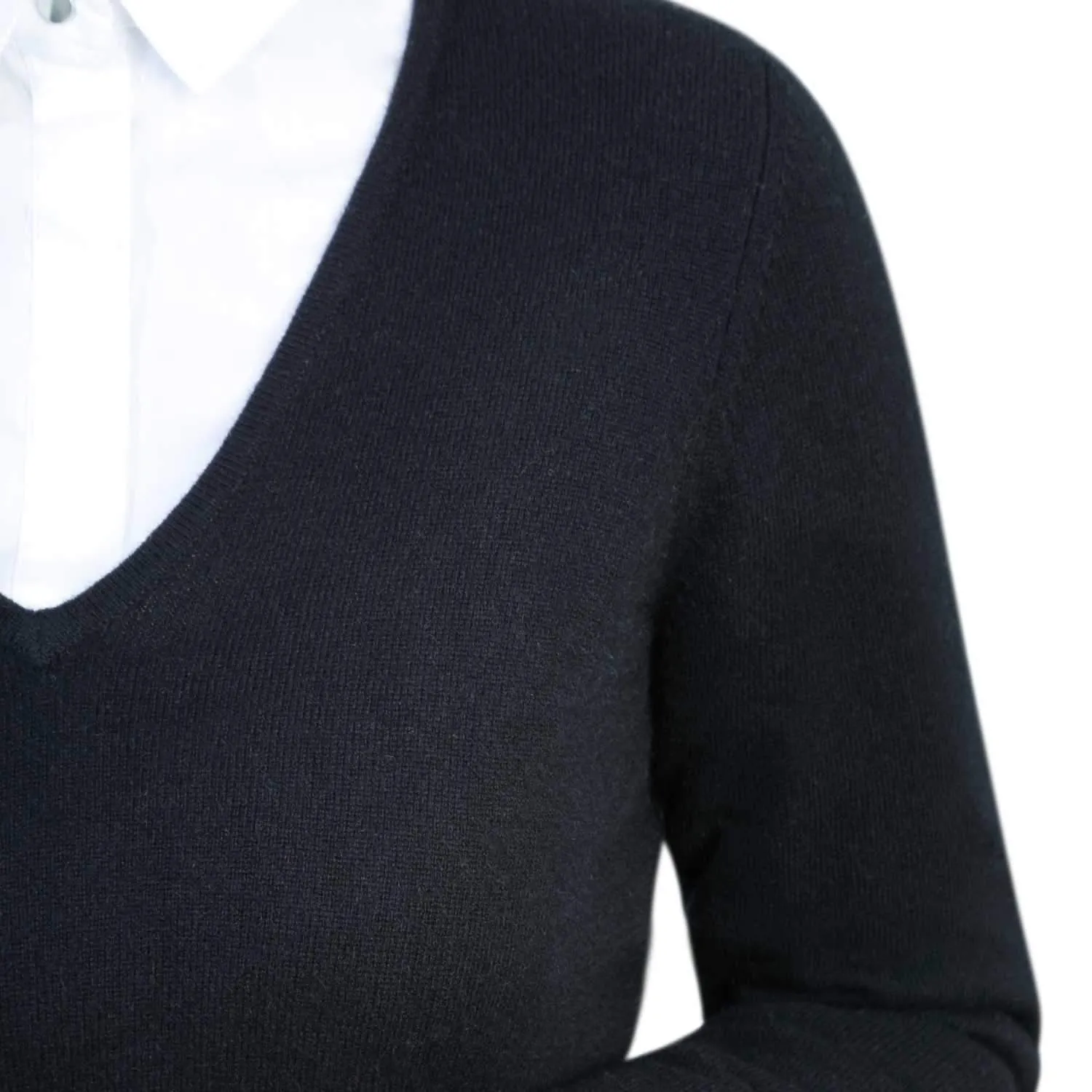 Ladies Cashmere V Neck Sweater