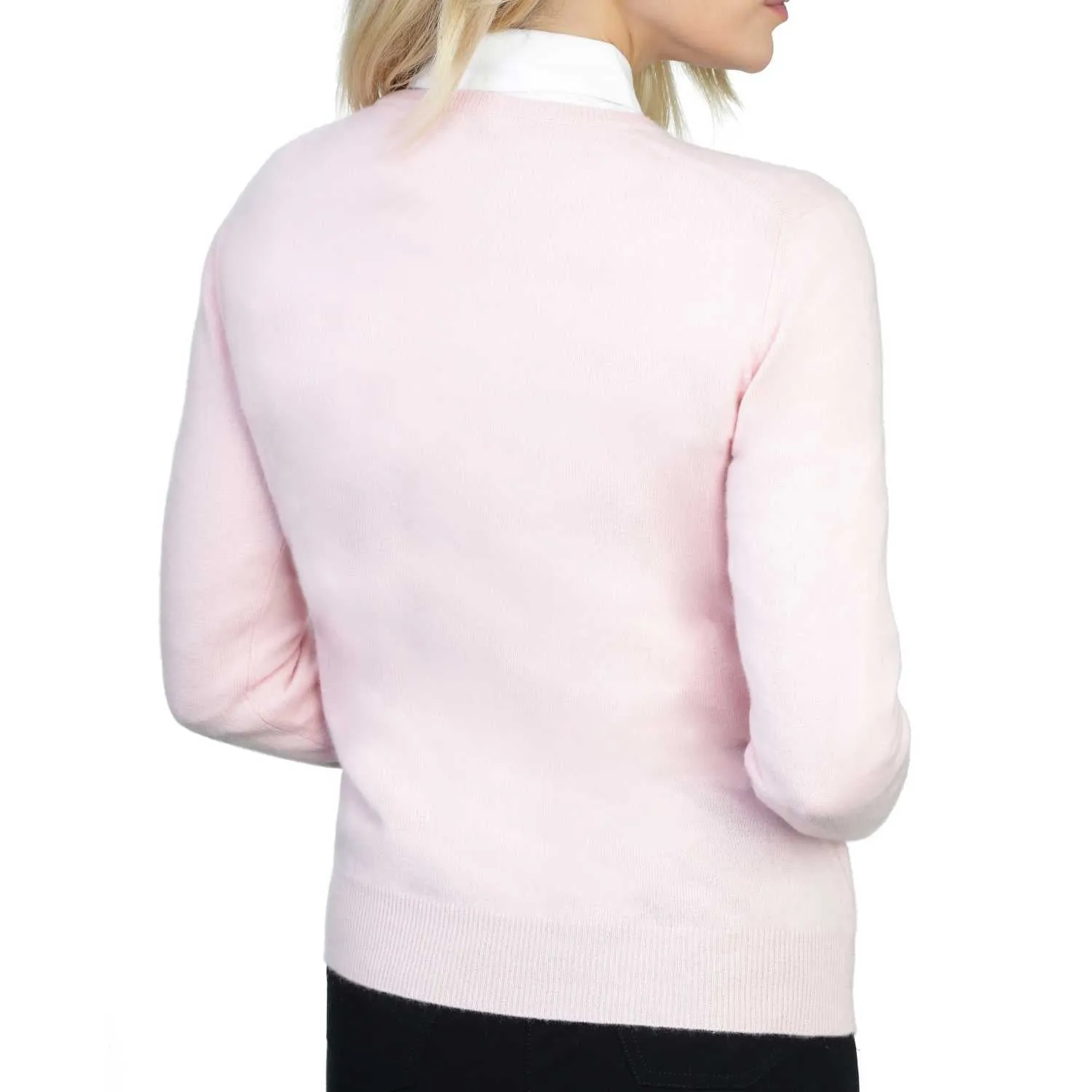 Ladies Cashmere V Neck Sweater