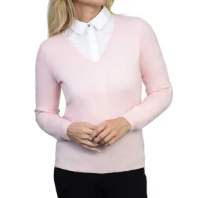 Ladies Cashmere V Neck Sweater