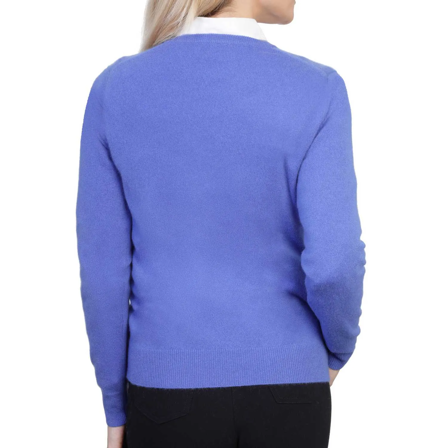 Ladies Cashmere V Neck Sweater