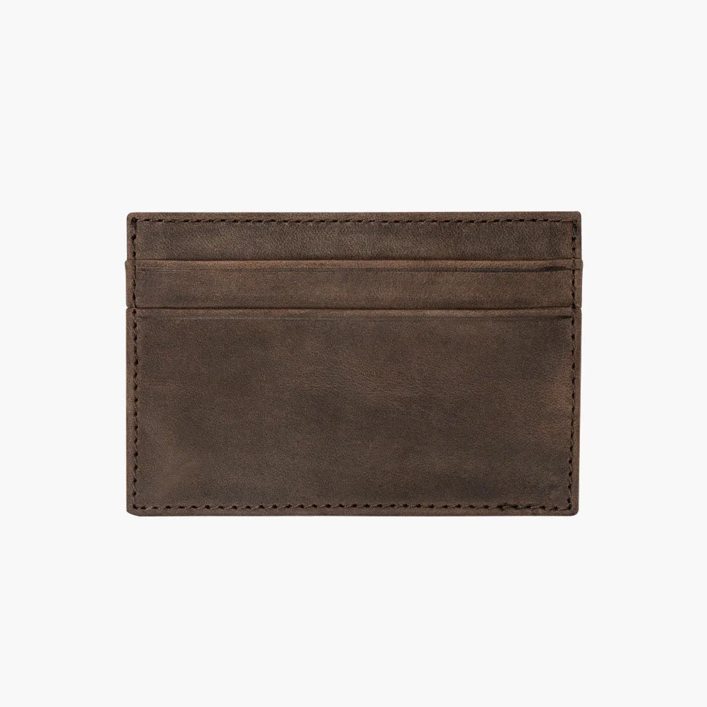 Leather Card Holder | Tobacco