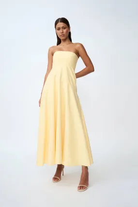 Lemon Drop Strapless Dress | Final Sale - Lemon