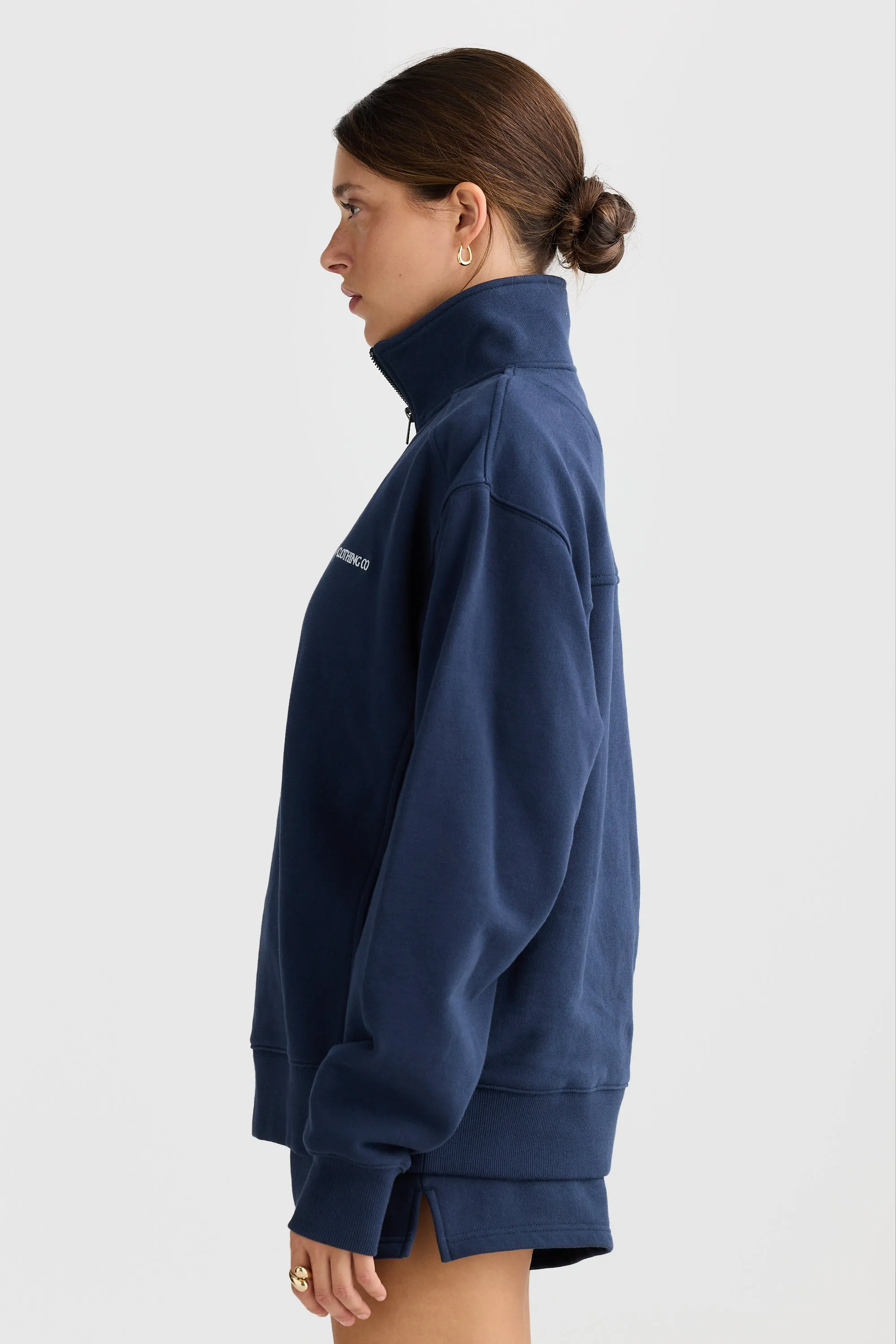 Lena Quarter Zip Navy