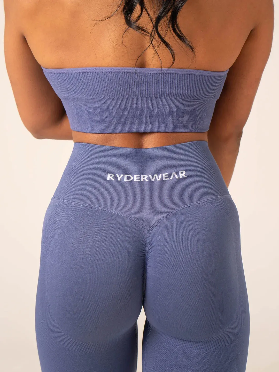 LIFT BBL SCRUNCH SEAMLESS LEGGINGS DENIM BLUE