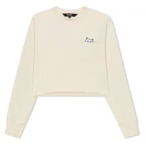 Lord Nermal Cropped Long Sleeve Pocket Tee (Natural)