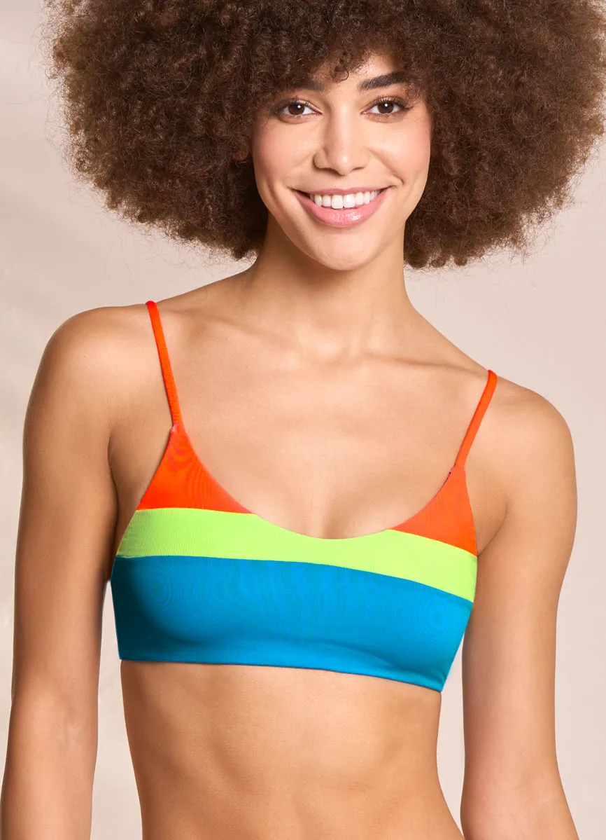 Maaji Ocean Blue Lanaii Sporty Bralette Bikini Top