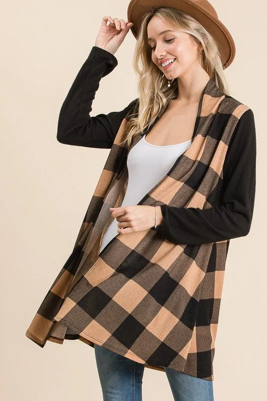 Maria Plaid Cardigan