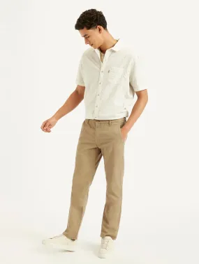 Men's Beige Slim Fit Chinos