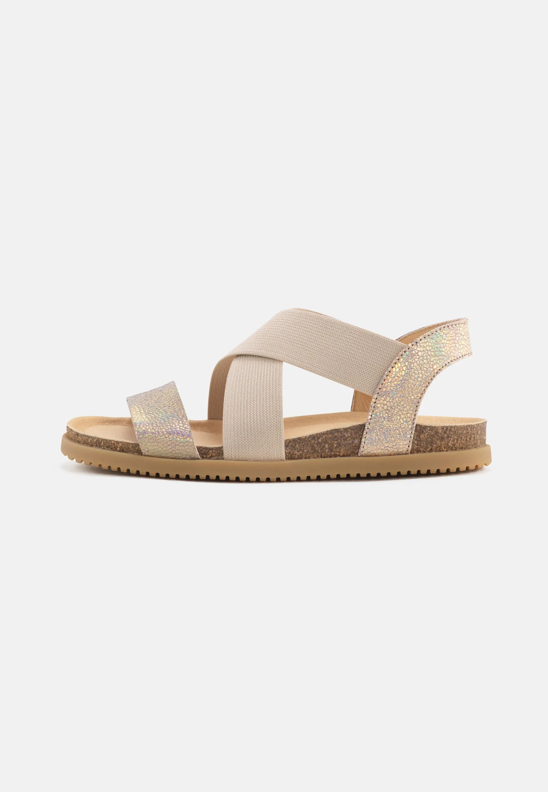 Mona Sandal Metallic Suede - Multicolor