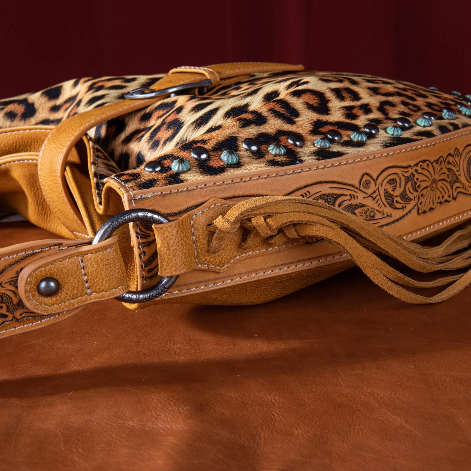 Montana West Leopard Buckle Concealed Carry Hobo