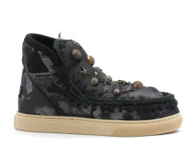 MOU Eskimo Sneaker Metal Print On Black MU.FW111003C