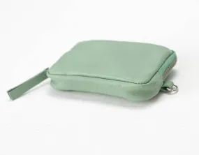 Myrto wallet - Mint green leather