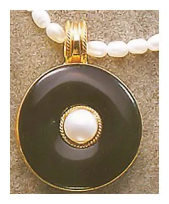 Onyx and Pearl Necklace