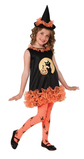 Orange Tutu Witch Costume for Kids