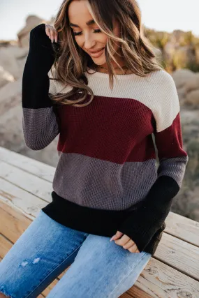 Paige Sweater - Wine