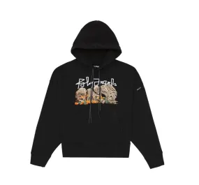 Palm Angels Desert Skull Hoodie-Black/Multi