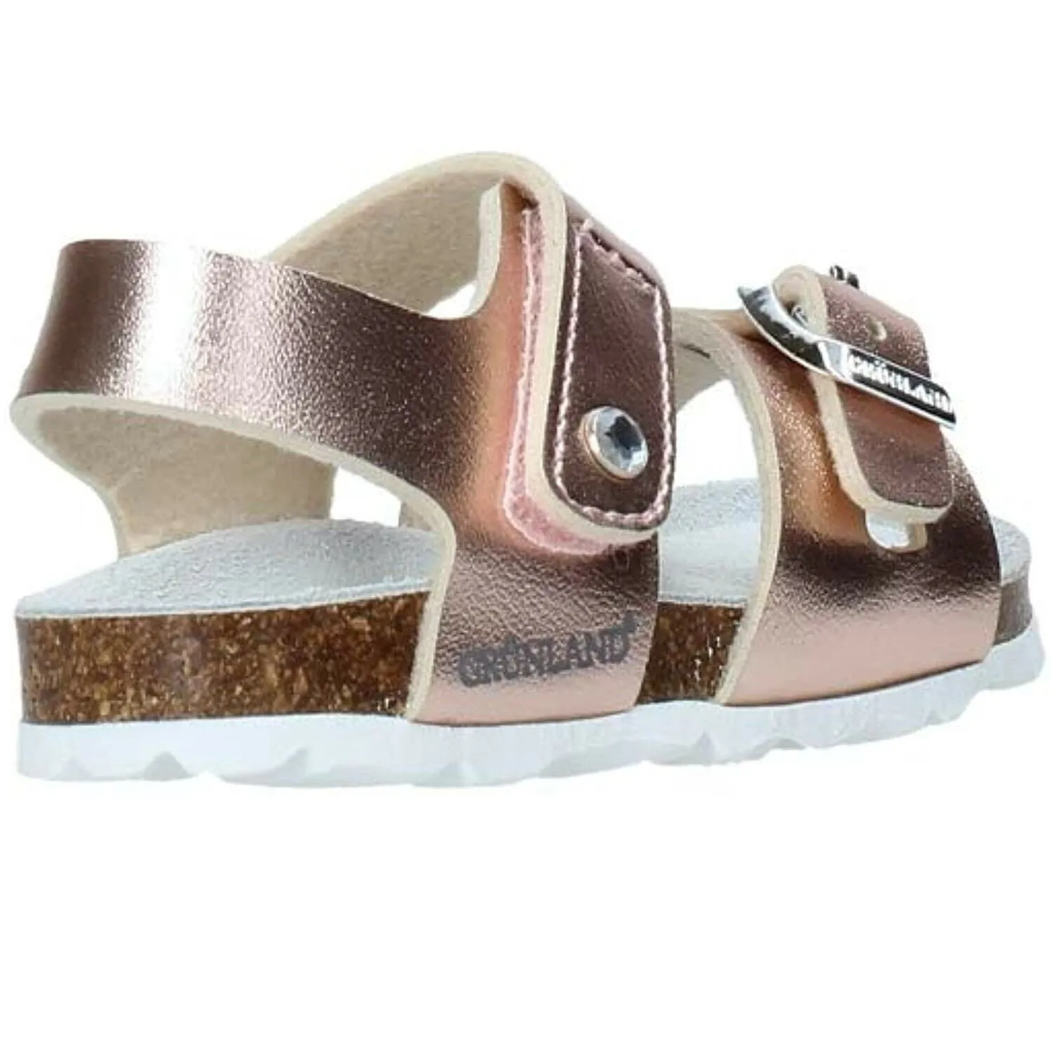 Scarpe bambina GRUNLAND - Art. ARIA SB 0389 40 sandali cipria laminato casual