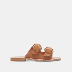 SECILY SANDALS PECAN SUEDE