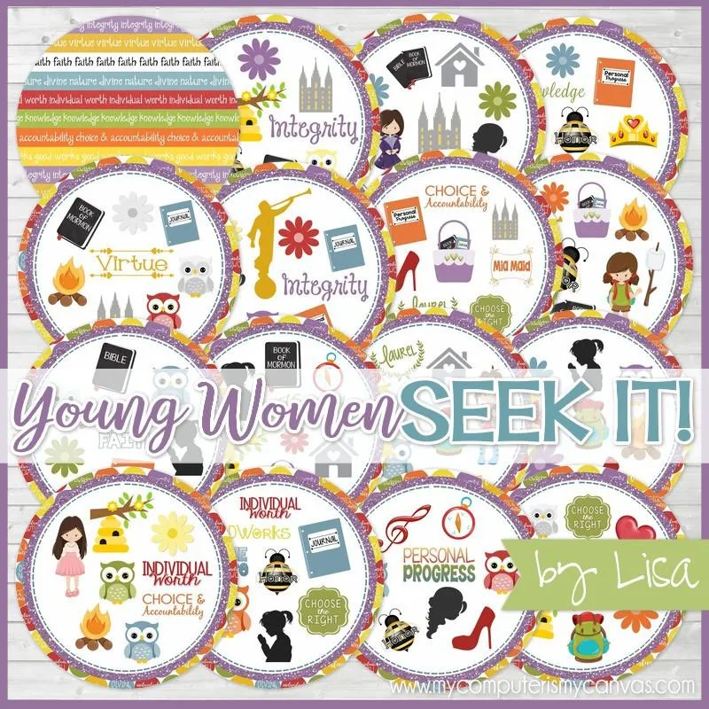 SEEK IT! {YW Values Edition} PRINTABLE Matching Game