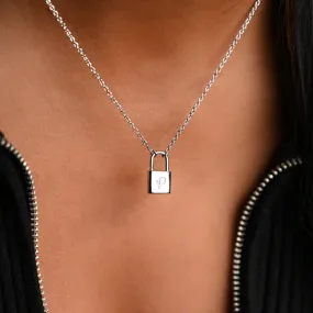 Silver Lock Necklace