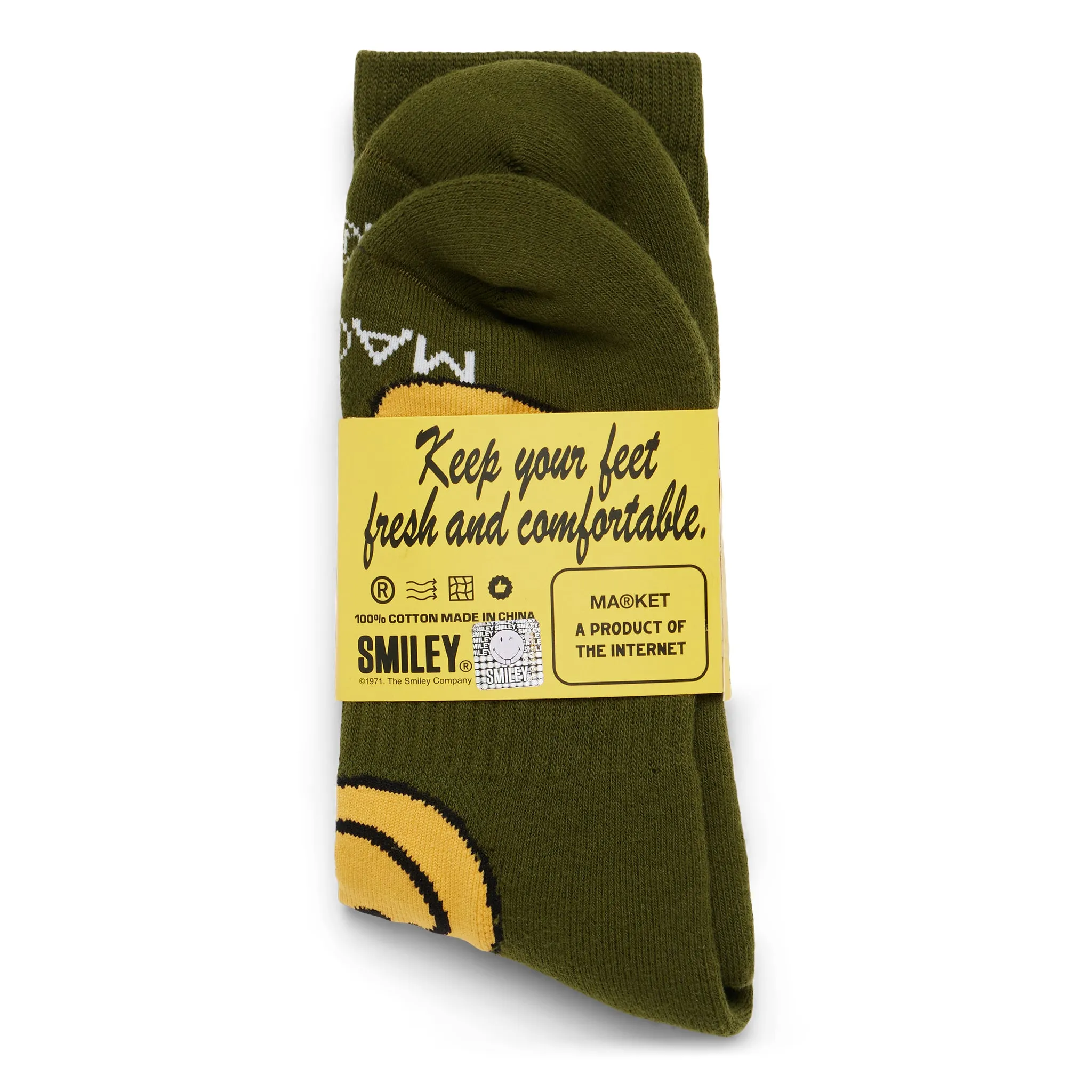 SMILEY VINTAGE AOP SOCK